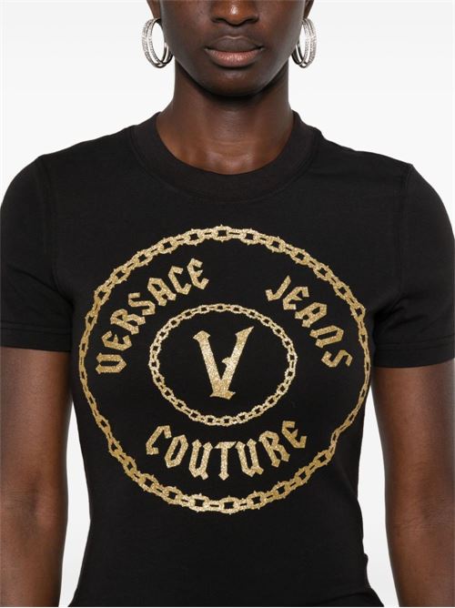 T-shirt donna maniche corte Versace jeans Couture | 77HAHT02CJ03TG89